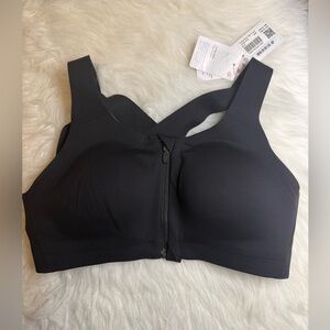 Lululemon Enlite Bra Back Zip Front 34B Black New